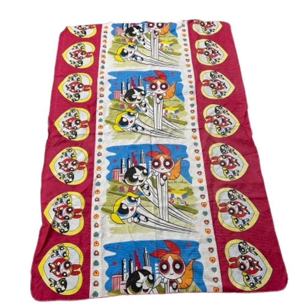 Cartoon Network Powerpuff Girls 80x55.5 Pink Vintage Waffle Table Cloth